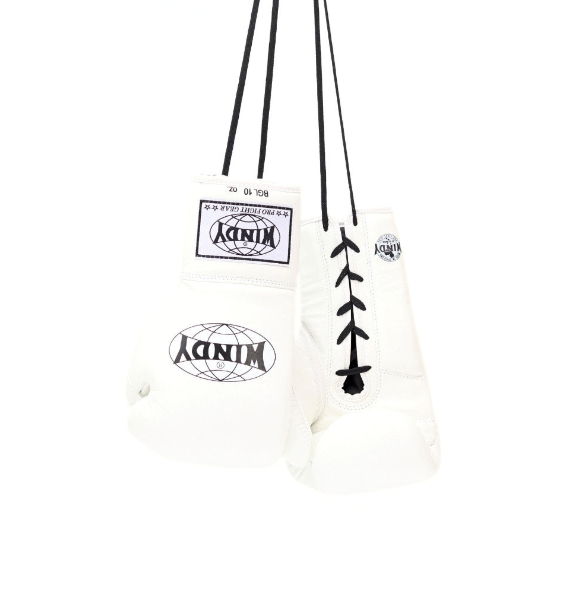 Windy Lace-Up Boxing Gloves BGL White