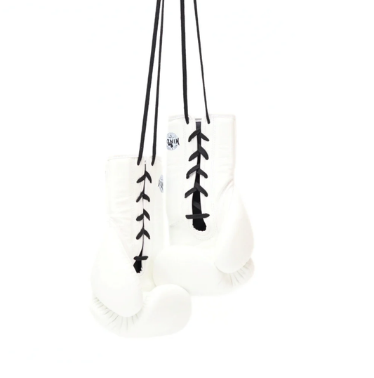 Windy Lace-Up Boxing Gloves BGL White