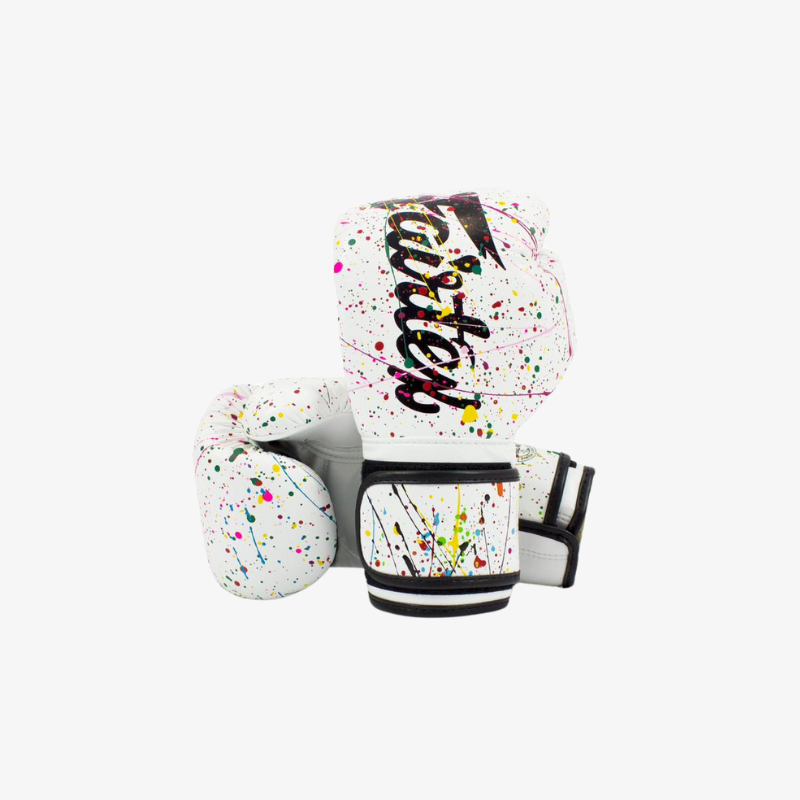 Fairtex Boxing Gloves - Painter - White